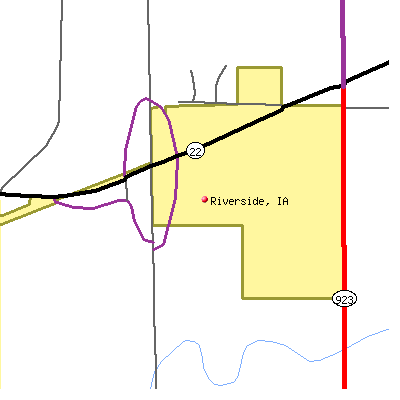 Riverside map
