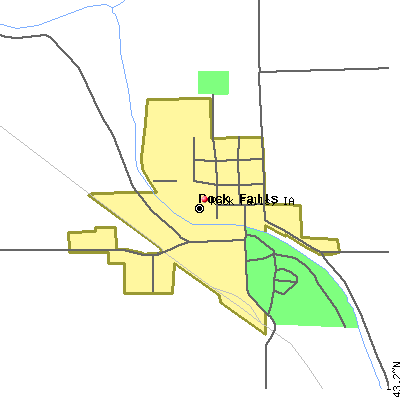 Rock Falls map