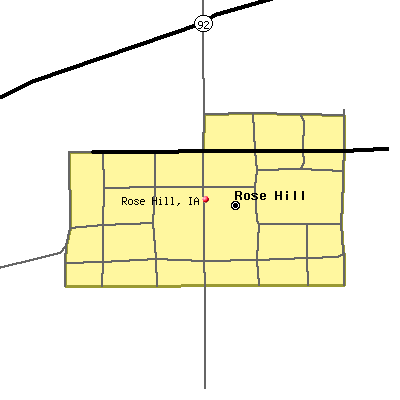 Rose Hill map
