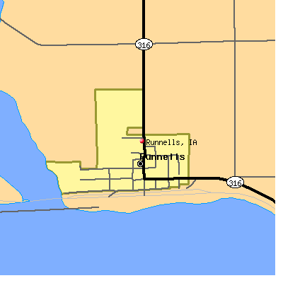 Runnells map
