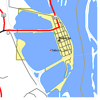 Sabula map