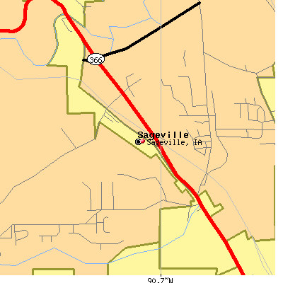 Sageville map