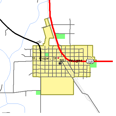 St. Ansgar map