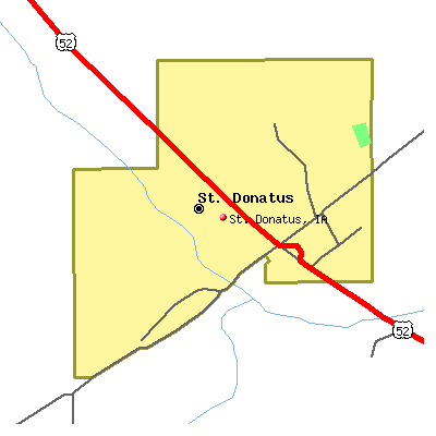 St. Donatus map
