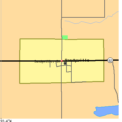 Sandyville map