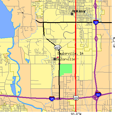 Saylorville map