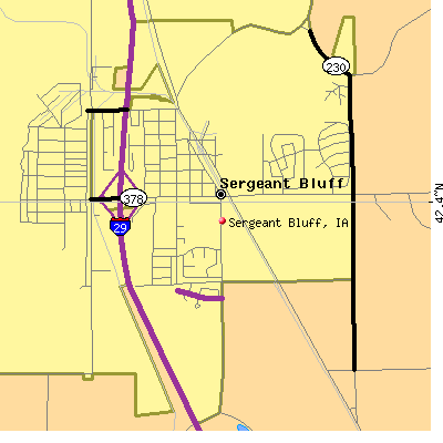 Sergeant Bluff map