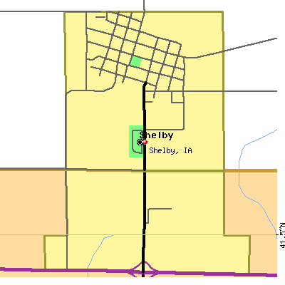 Shelby map