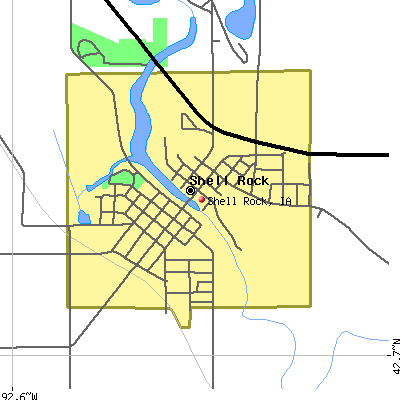 Shell Rock map