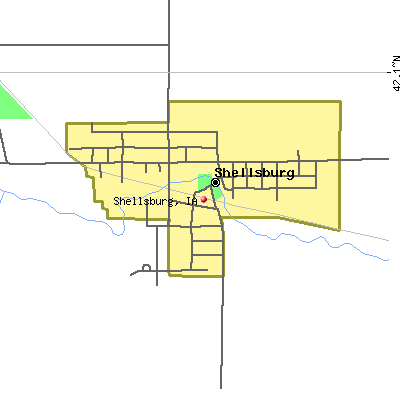 Shellsburg map