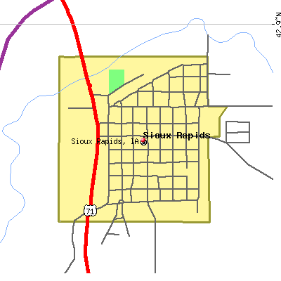 Sioux Rapids map