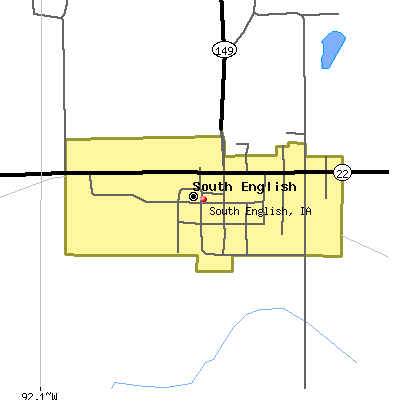 South English map