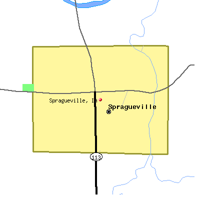 Spragueville map