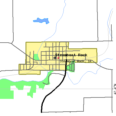 Steamboat Rock map