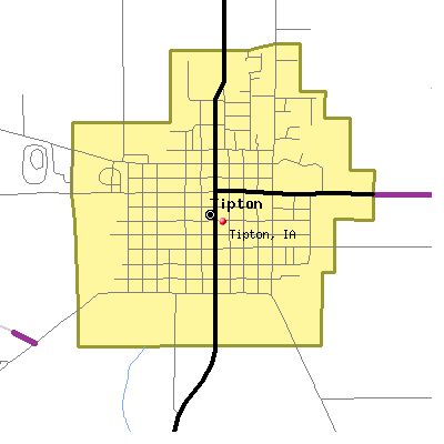 Tipton map