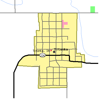 Titonka map