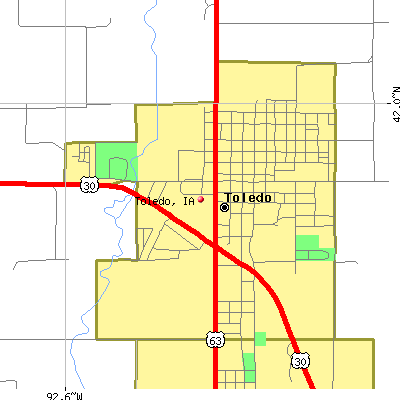 Toledo map