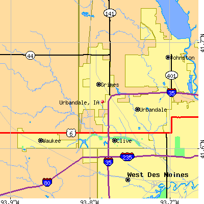Urbandale map