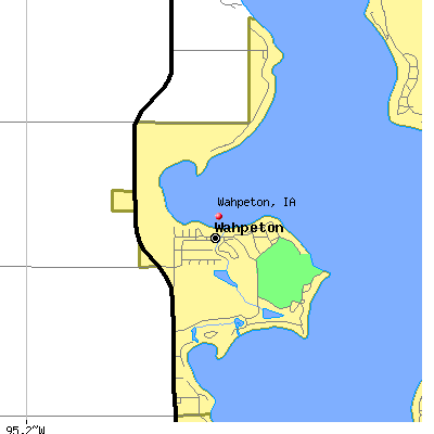 Wahpeton map