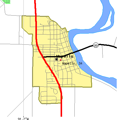 Wapello map
