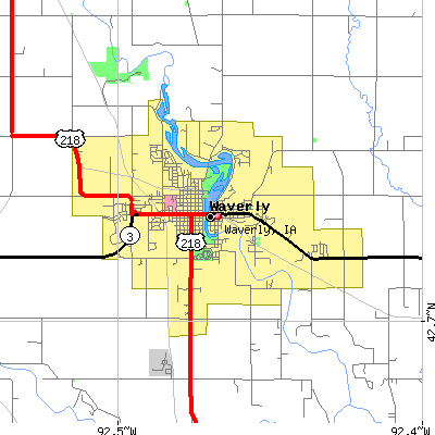 Waverly map