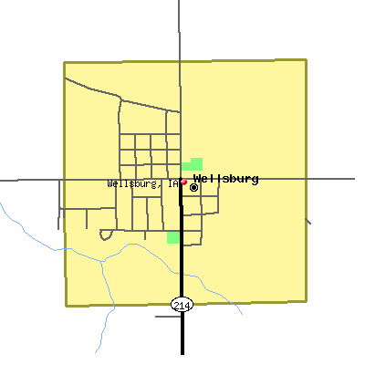 Wellsburg map