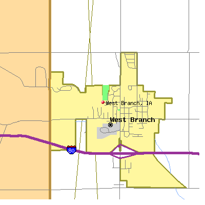West Branch map