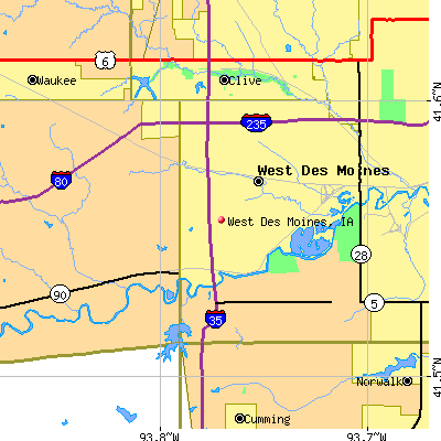West Des Moines map
