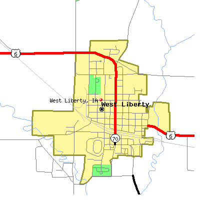 West Liberty map
