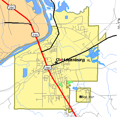 Childersburg map