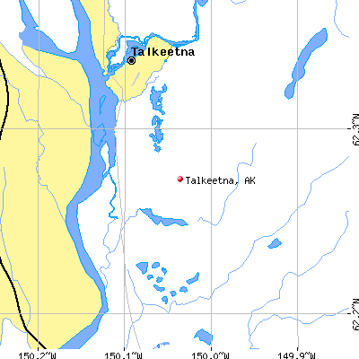 Talkeetna map