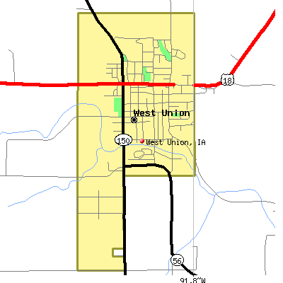 West Union map