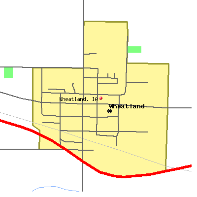Wheatland map