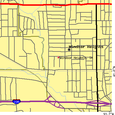 Windsor Heights map