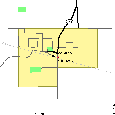 Woodburn map