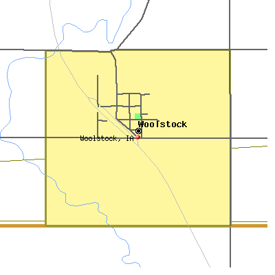 Woolstock map