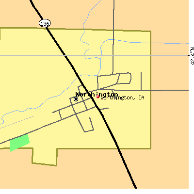 Worthington map