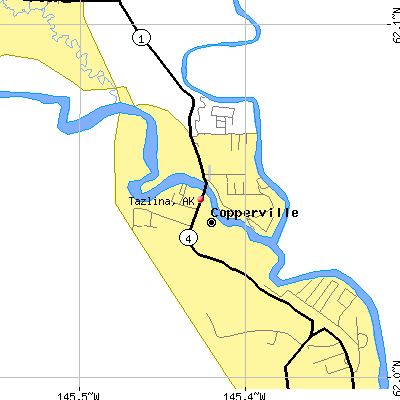 Tazlina map