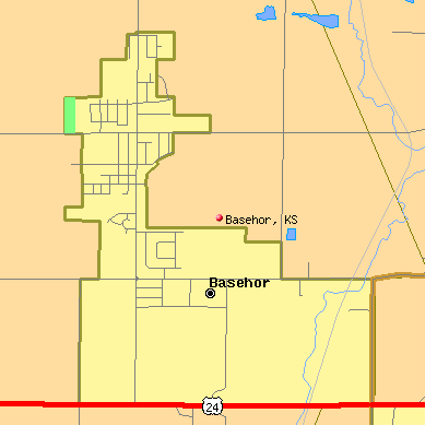 Basehor map