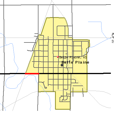 Belle Plaine map