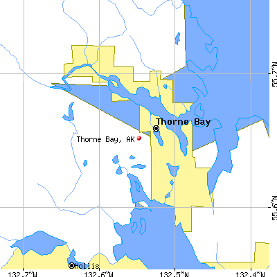 Thorne Bay map