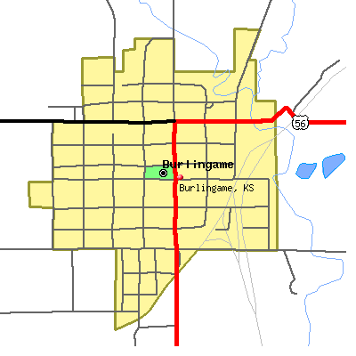 Burlingame map