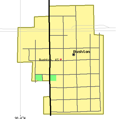 Bushton map
