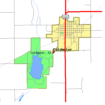 Coldwater map