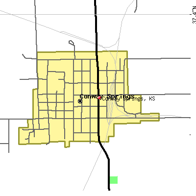 Conway Springs map
