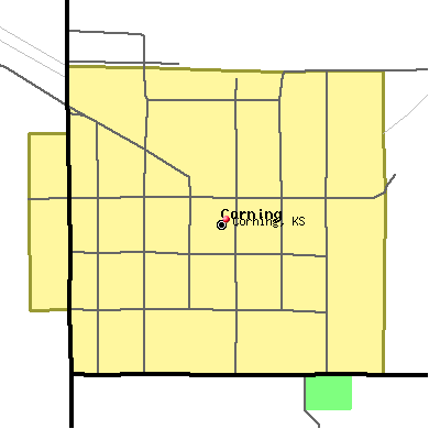 Corning map