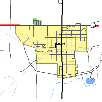 Downs map