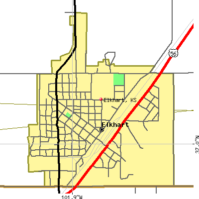 Elkhart map