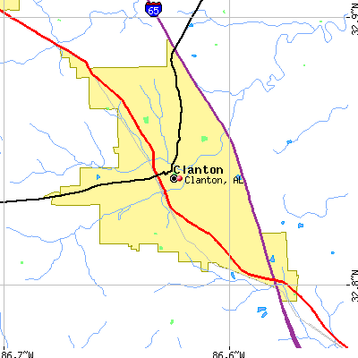 Clanton map