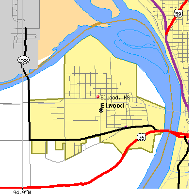 Elwood map